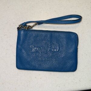 Coach wristlet. Royal blue